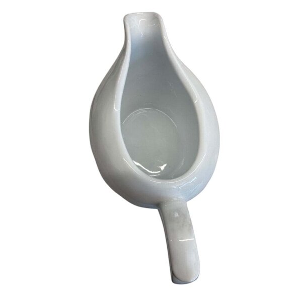 Danesco White Gravy Boat & Spoon Set - Picture 4 of 7